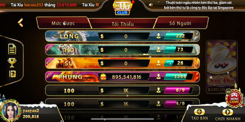Tiêu chí chọn nhà cái xóc đĩa online Hitclub chất lượng